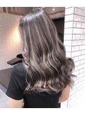 髪質改善＊グレージュハイライト＊美髪【Zina 難波】