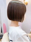 広がり気にならない縮毛矯正ボブ