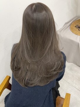 ポーチバイハニー オモテサンドウ(PORCH by HONEY omotesando) レイヤーロング×ヘーゼルオリーブ