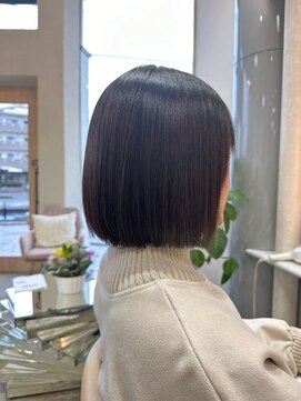 エル バイ ロンド 関(elle by Lond) [elle by lond]栗原　瑠世　艶感縮毛矯正×ボブ U