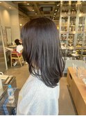 グレーベージュカラーダークアッシュベージュくすみカラー黒髪