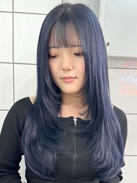 ウィコ 新宿(WICO) レイヤーブルー[新宿駅/美髪/ピンクブラウン]