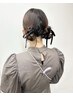 【リボン50cm付き】フルアップヘアアレンジ ◇10時前は早朝料金有
