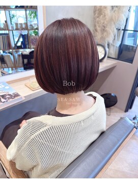 シーソー(SEA SAW) チェリーレッド×ミニボブ