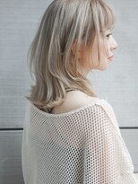 レジュアル(RESSUAL) 前髪アンブレラカラーこなれミディイメチェンウェーブパーマ