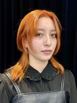 ジルスタジオ(JILL STUDIO) ウルフカット/カラー/ライトオレンジ