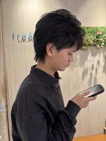 メンズフェザーマッシュウルフ