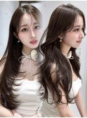 レイヤーカット/レイヤー/韓国ヘア/似合わせ/顔まわり