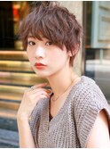 【La fith】マロンベージュ×マッシュショート