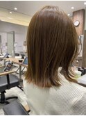 ボブ×ベージュ