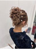 アップヘア 結婚式ヘア 参列ヘア