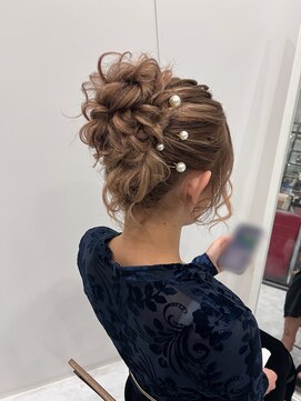 プティクローシェ バイ クオーレ(petite cloche by CUORE) アップヘア 結婚式ヘア 参列ヘア