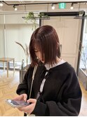 レッドブラウン×レイヤーボブ