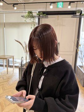 ヤテ(yate') レッドブラウン×レイヤーボブ