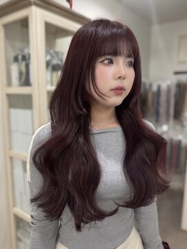 アルファバイオリカ(ALPHA by ORIKA) ブリーチなしダブルカラーでつくるボルドーカラー