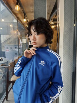 ヒュージ 表参道(huge) ショートボブ/ニュアンスパーマ/レイヤーボブ/顔周りカット