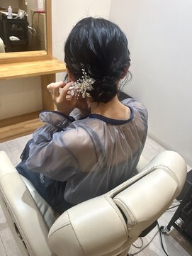 ヘアコレクション アンジュ(Hair collection Unge) ゆるふわお呼ばれシニヨン＊