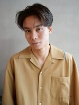 ニコ トウキョウ ロジック(nico TOKYO Logic)&nbsp;フェザーパーマニュアンスパーマメンズセンターパート襟足あり