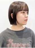 【モリオ松戸　石山】ナチュラルボブコンパクトボブ前髪あり20代