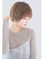 ガリカ 両国(Gallica)&nbsp;『 グレージュ ×  透け感 』丸みショート シースルーバング☆