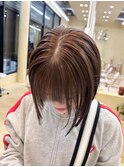 (snuw_hotaru)レイヤーボブオリーブマロンブラウン