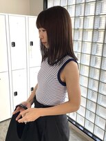 エイチ(811)&nbsp;韓国風巻きブルーカラーワインレッド大人ボブシニヨンヘア