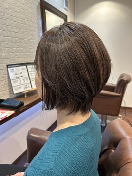 ヘアー サロン アットシュシュ(Hair Salon At'shushu) ストレートっぽく見えない大人ショートボブ♪