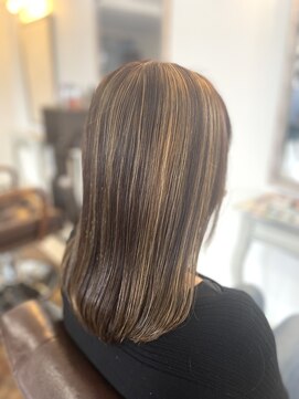 白髪ぼかしハイライト