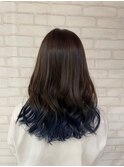 暗めサファイアブルーグラデーションカラー