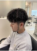 大人の色気♪ハイライト×縦落ちパーマ