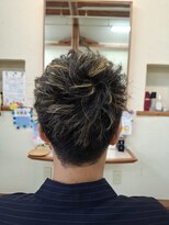 アクアゾーン&nbsp;メンズマッシュショート　メッシュカラー