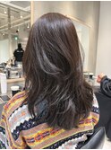 天神大名レイヤーカット大人レイヤーくびれヘアロング今泉