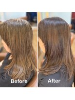 ウルア(urua)&nbsp;明るめ白髪染め×ツヤベージュカラー