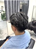 メンズホワイトハイライト