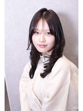 リメル 奥沢自由が丘店(Remel) ミディアムレイヤー/顔周りレイヤー/韓国風/ワンカール/自由が丘