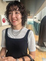 フィルム(FiLMs)&nbsp;透明感ブラウン/顔まわりカット/デザインパーマ