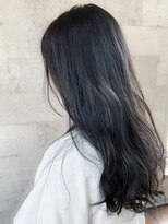 オンリエド ヘアデザイン(ONLIed Hair Design) 【ONLIed】ダークブルーのロングスタイル