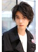ミディアムコンマヘアセンターパートソフトツイストパーマ韓国