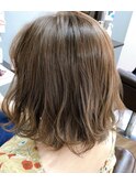 ダブルベージュのインナーカラー
