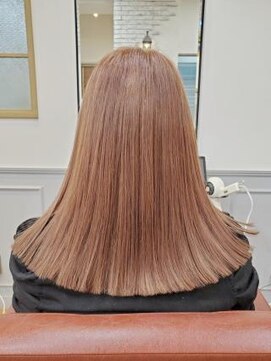 グランシュ 青葉台店(GranCieux) 切りっぱなしロブ×ピンクベージュ☆