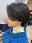 センターパート　ショート　透明感　YACHI