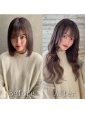 大人可愛いブラウン#シールエクステアースカラー#韓国#沖縄