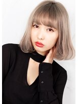 ラミ(L'ami)&nbsp;『 ワンカールボブ × グレージュ』☆ 小顔ひし形シルエット