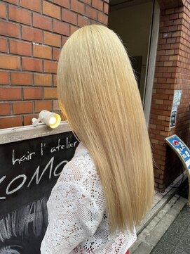 ヘアアトリエコモノ(hair l'atelier KoMoNo) 【2,3bleach】【韓国風】ホワイトカラー