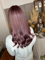 ヘアーデザインルアナ(Hair design Luana.)&nbsp;セミロング ピンクラベンダー