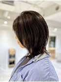 大人可愛い20代30代40代ミディアムイメチェン似合わせカット