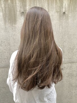 ロンドアベニール 北千住(Lond avenir) 【ブリーチなし】シアーグレージュ レイヤーカット イメチェン
