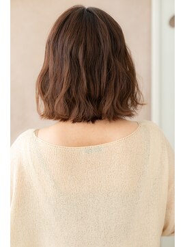 カバーヘア イヴ 戸頭店(COVER HAIR EVE) くせ毛風ゆるふわ小顔切りっぱなしボブパーマZ戸頭20代30代40代!