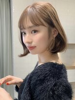 ミルクティーベージュ×韓国タンバルモリ