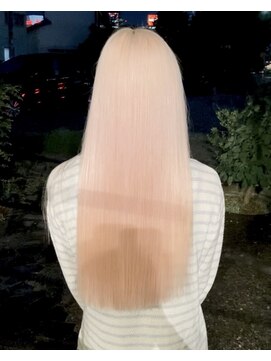 ルプラ ガーデン(le-pla garden) ホワイトピンク#ハイトーン#ブリーチ#ロング #豊橋#豊川#田原